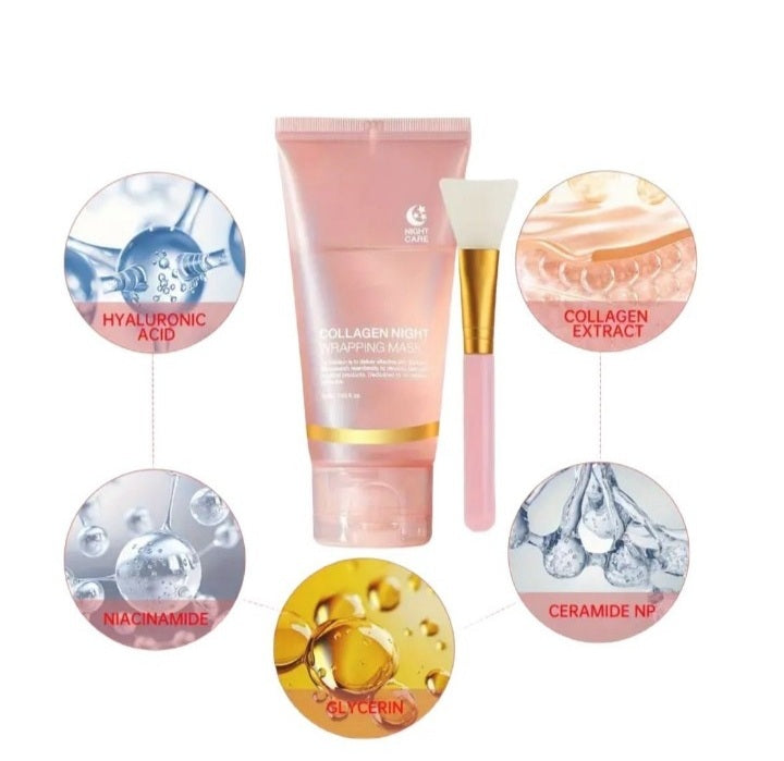 Collagen Overnight Mask with Brush